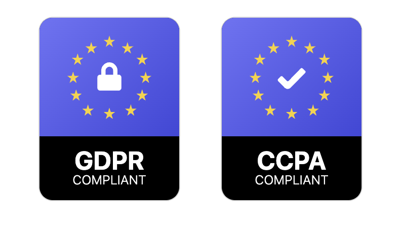 GDPR and CCPA privacy badges